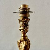 Paire de lampes en laiton vintage