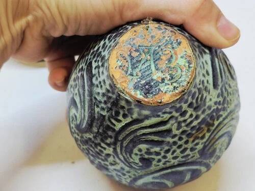 Paire de petits vases décoratifs en terre cuite style grèce antique