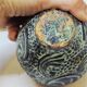 Paire de petits vases décoratifs en terre cuite style grèce antique