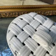 Bonbonnière en céramique tressée