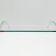 Transparent Glass Tray  Italy 1980s