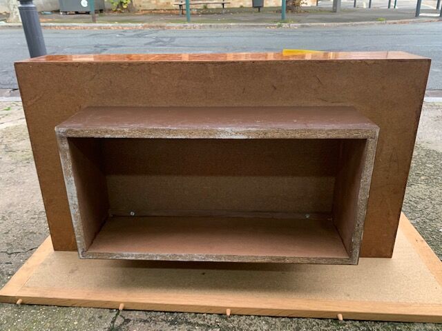 70s wooden coffee table