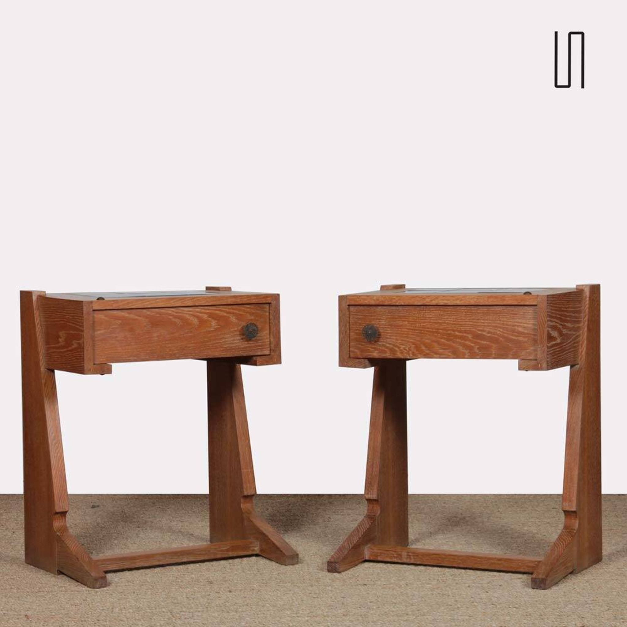 Pair of bedside tables, 1960