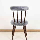 Blue Moumoute chair from the 60s.
