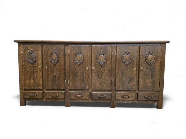 Buffet vintage XL en bois / buffet / midboard