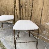 Chaises laiton design