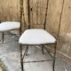 Designer brass chairs