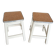 Pair of vintage wooden stools