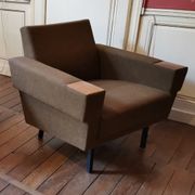 Danish Club armchairs 60s 70 khaki