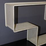 Dedal shelf by Mathieu Matégot in perforated iron
