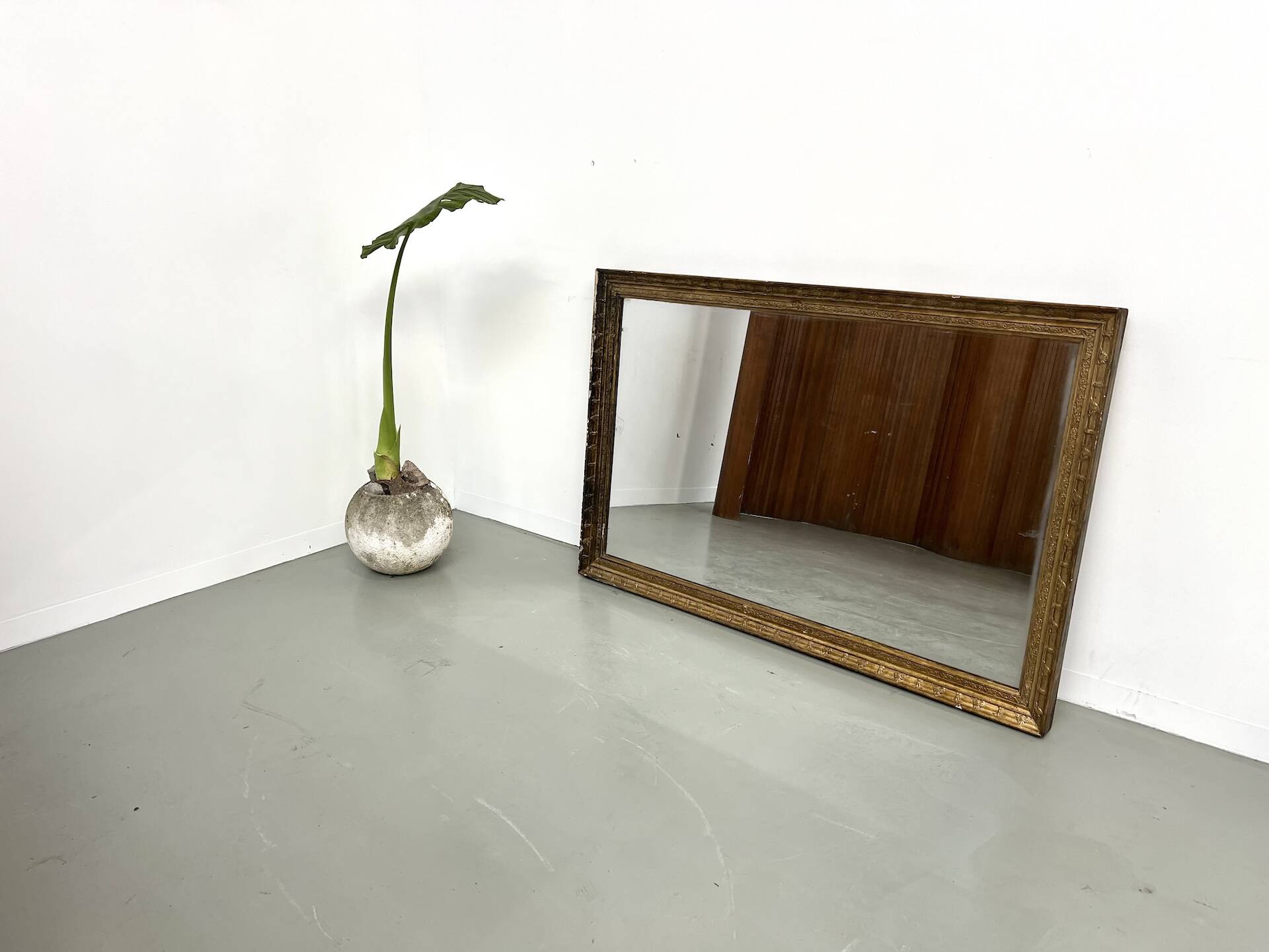 Miroir ancien doré, vers 1900