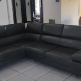 Leather corner sofa
