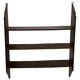 Vintage wooden wall shelve rack bookshelf in oak