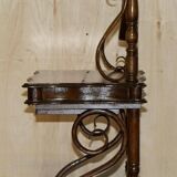 Victorian Thonet dressing table in bent wood with adjustable stool.