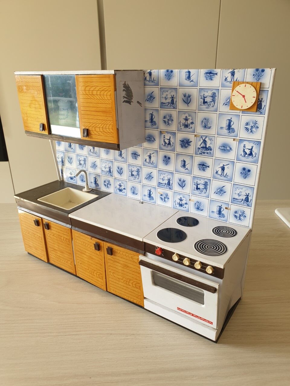 70s sheet metal doll kitchen