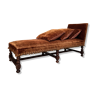 Important walnut castle bench Louis XIII XVIIIth century