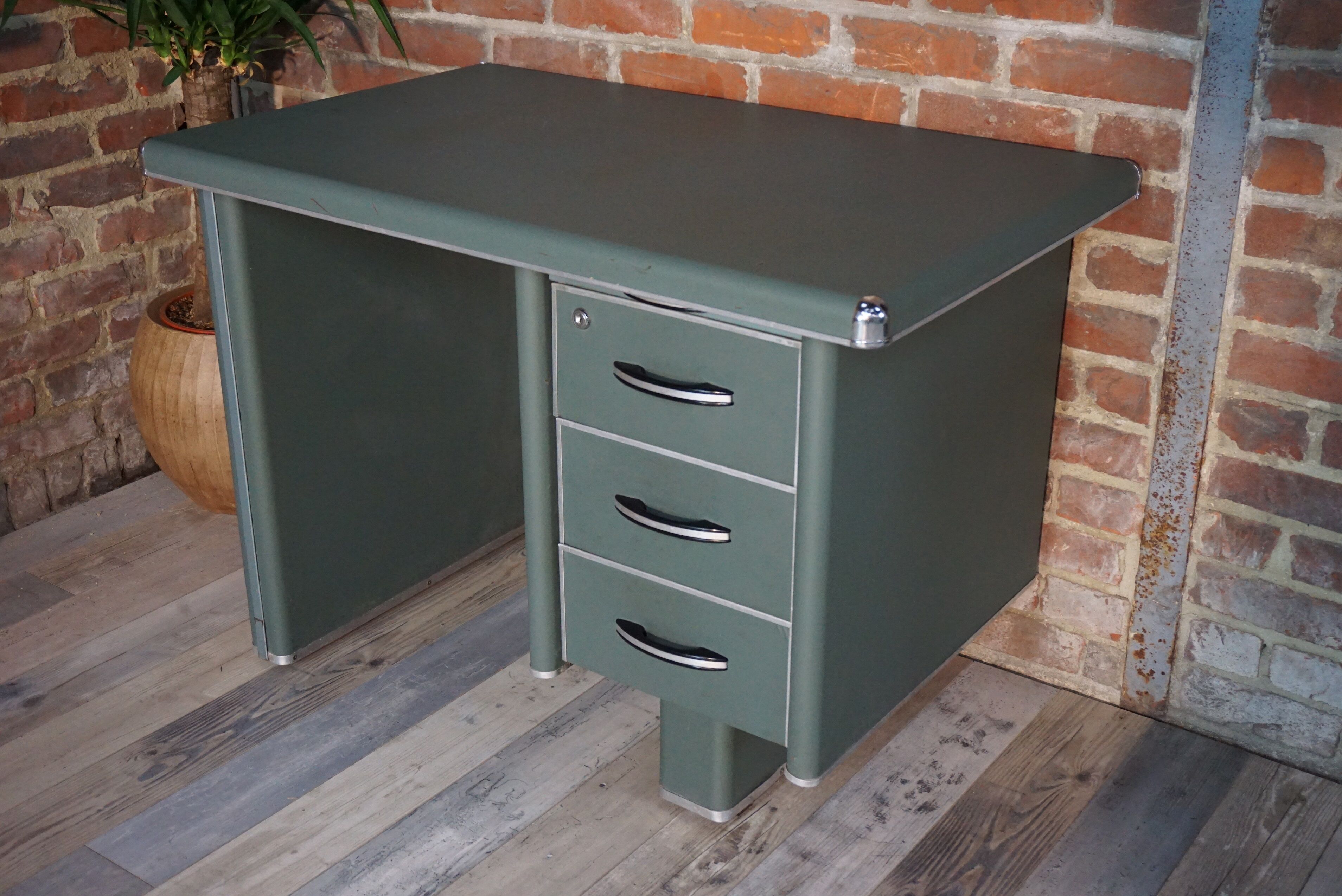 Strafor metal industrial desk 1950s