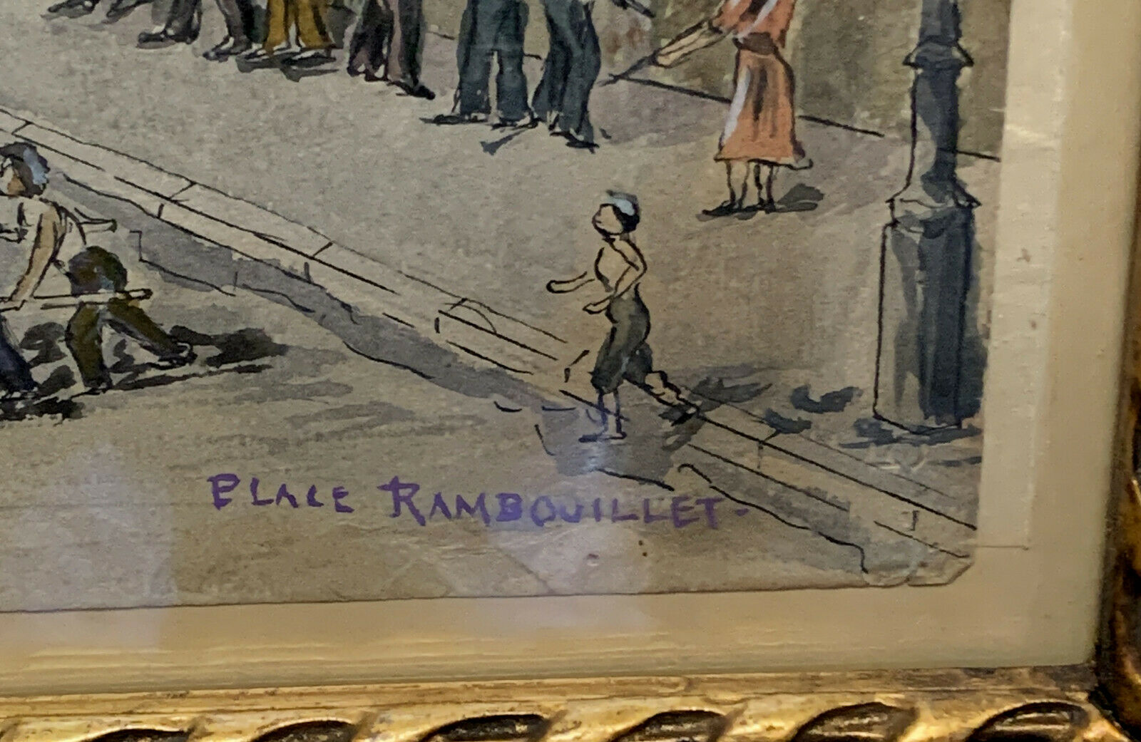 Paris animé , la place Rambouillet, Aout 1944, École Française du XXeme