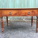 Louis Philippe style farmhouse table in solid cherrywood
