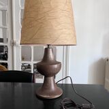 Brutalist sandstone lamp