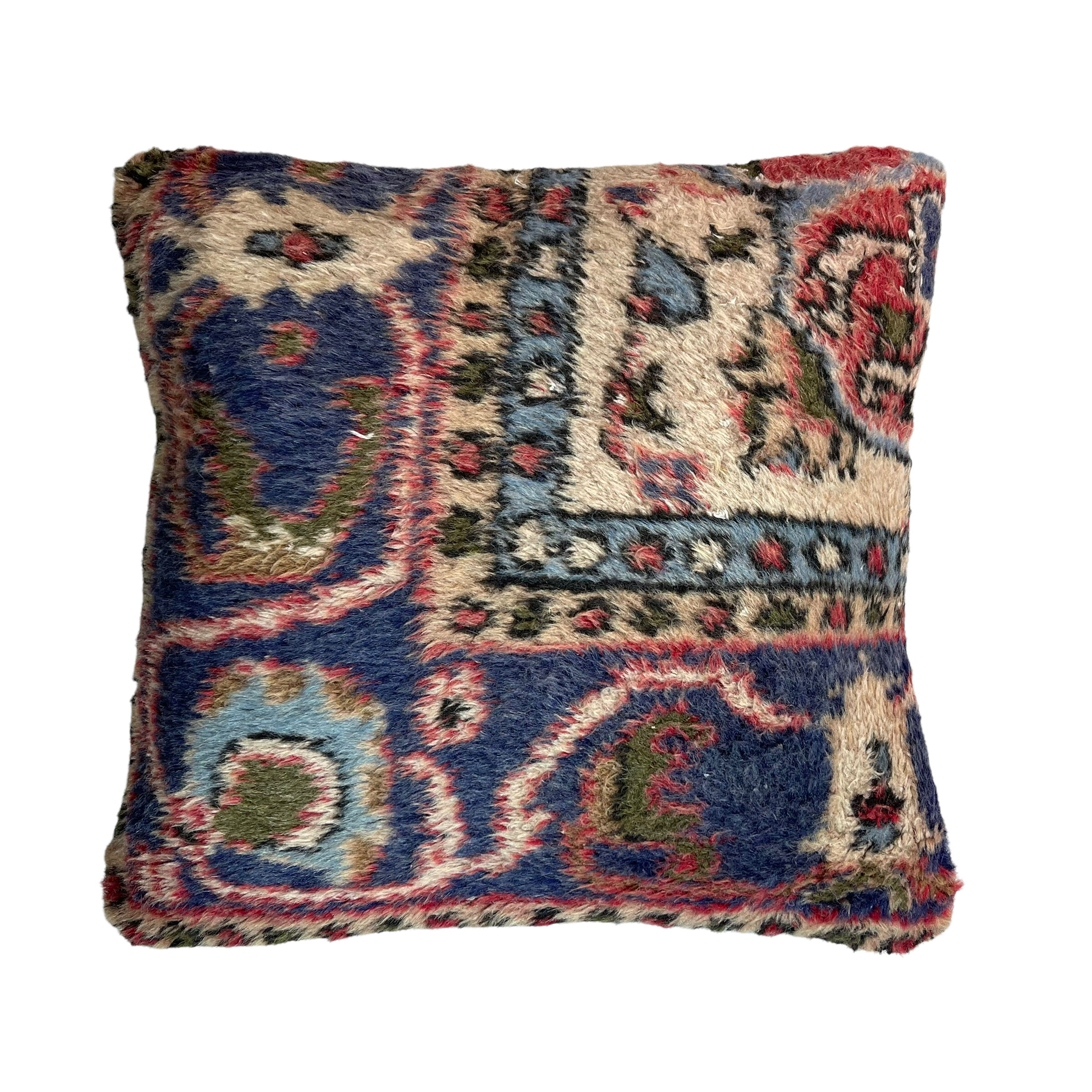 Vintage Turkish Rug Cushion Cover , 45 x 45 cm