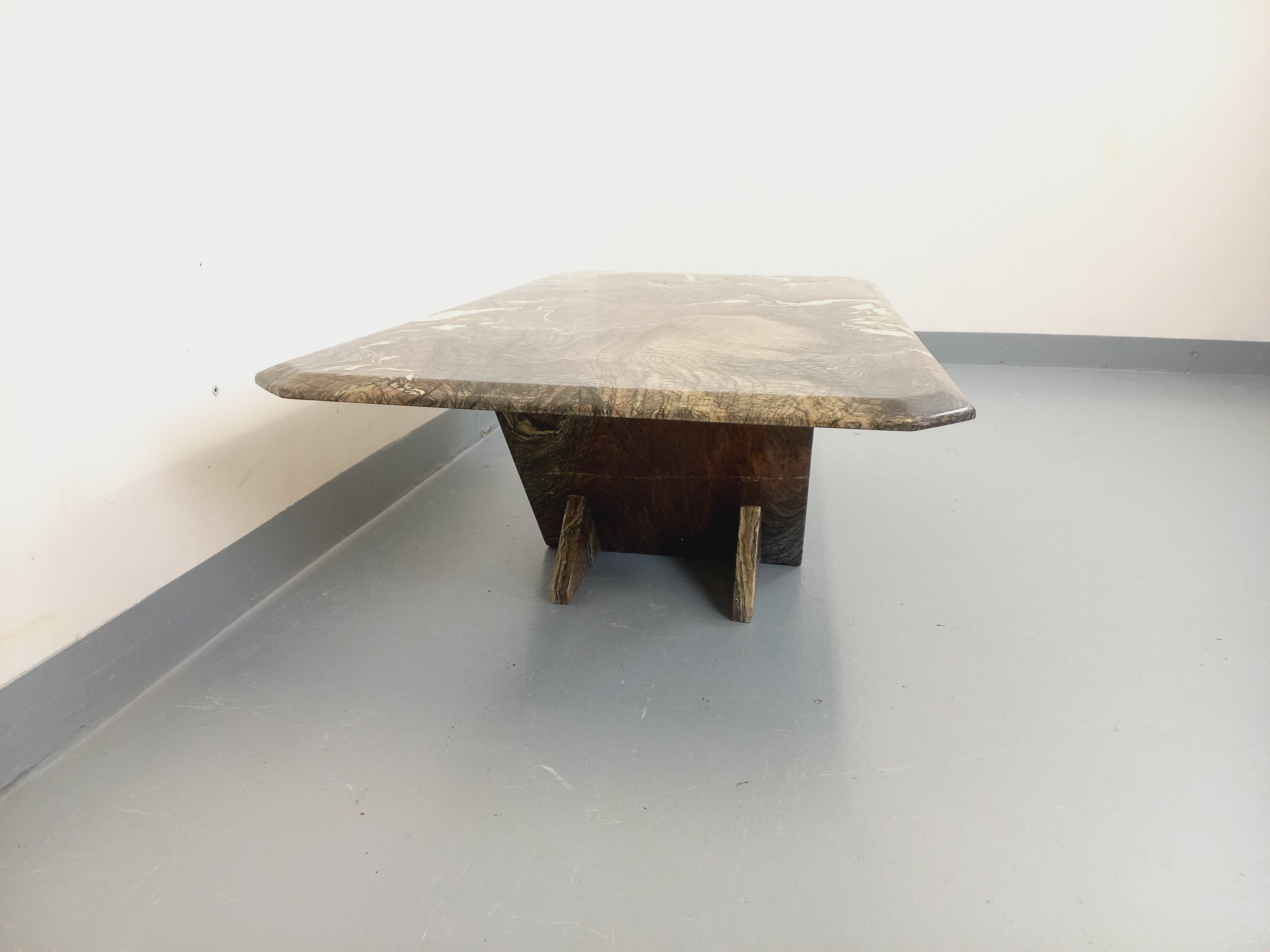 Vintage marble coffee table from the 1970s.