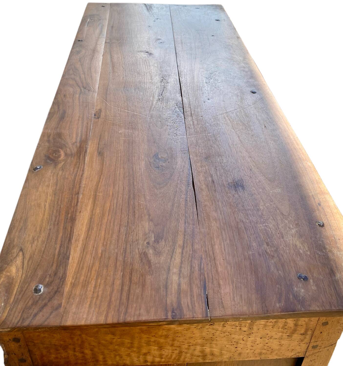 Commode buffet en noyer mouluré XVIIIe