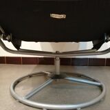 Designer armchair in vintage leather model Malung Ikea 1999