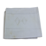 Lot de 4 serviettes anciennes monogramme blanches