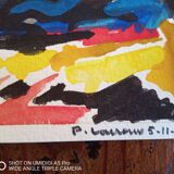 Pierre Lacroux (1909-1993) Gouache on paper 24 x 32 cm - from 1989 - (313)