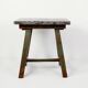 Industrial Console/table bluestone top and green weathered wood