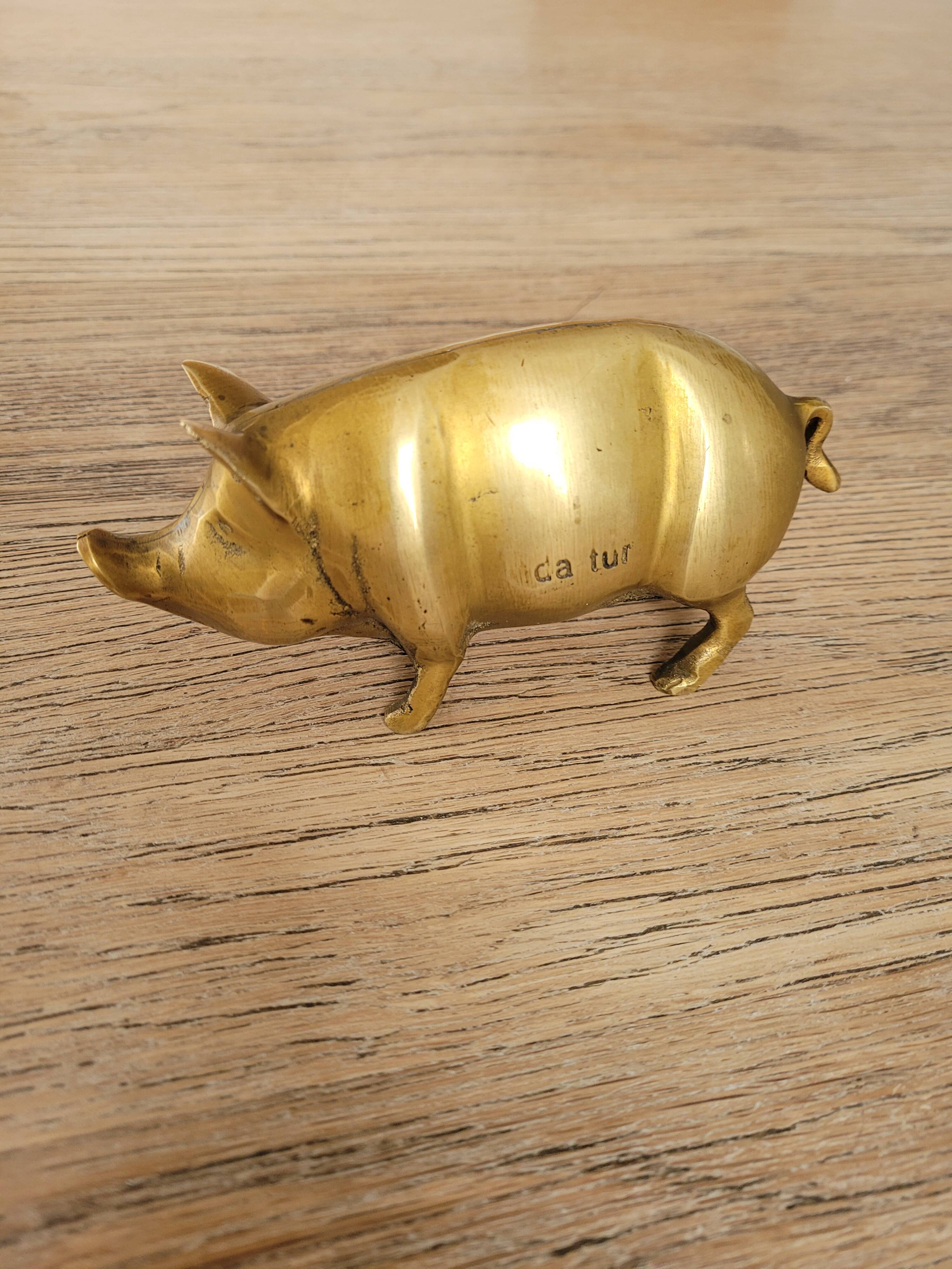 Antique brass/copper pig, from the 1950s.