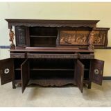 Antique monumental sideboard, credenza