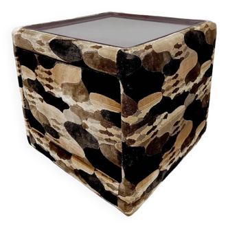 Vintage camouflage box cabinet table nightstand