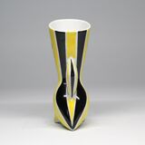 Vintage Vase • B&W “Wasp” Series • János Török • Zsolnay • 1950