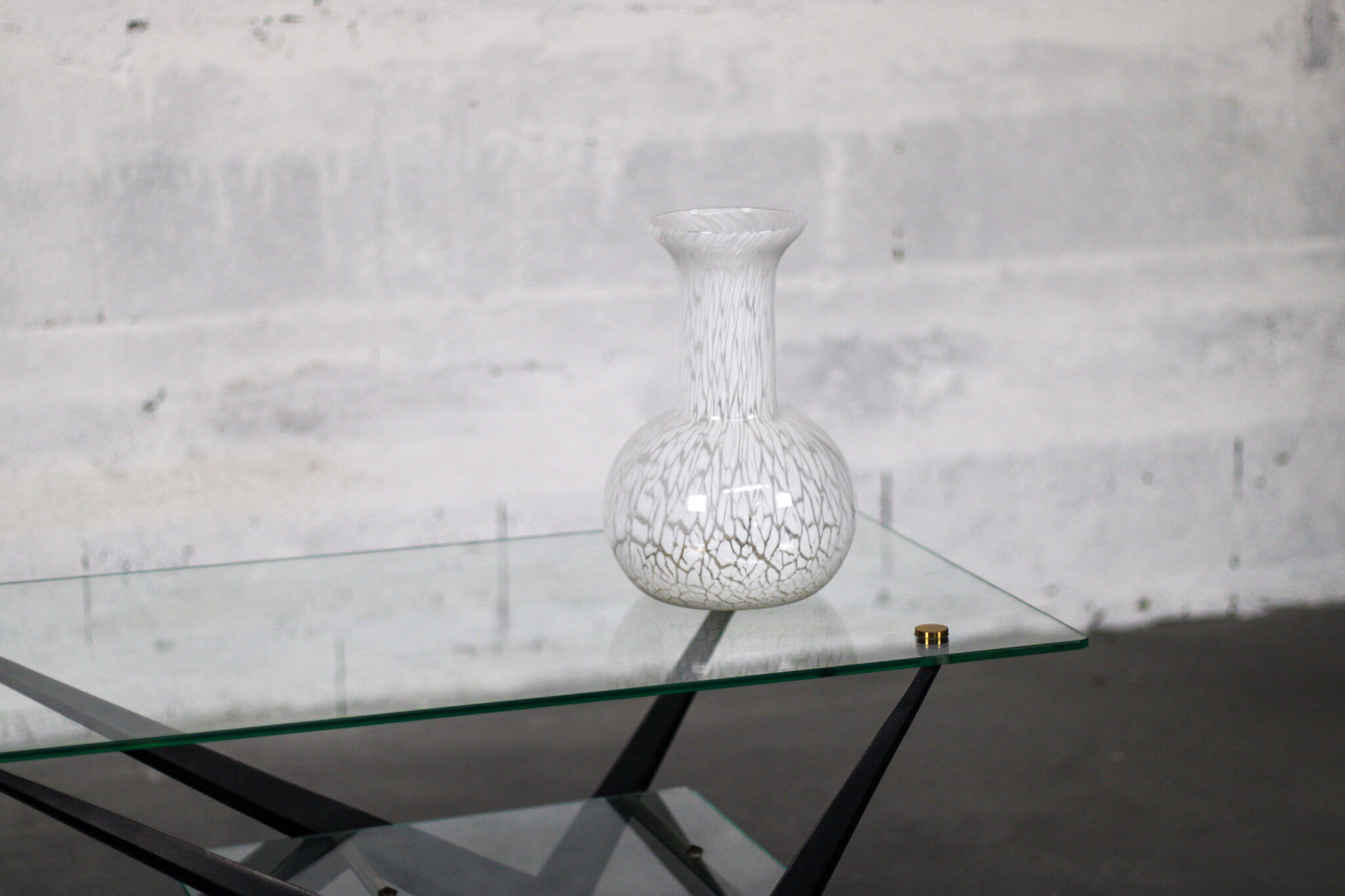 Harlequin Murano glass vase