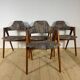 Set of 4 Compass chairs by Kai Kristiansen – mid-century Danish design