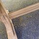 Renovated monastery dining table in solid oak from the 18th century, 200cm.
