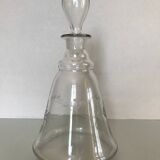 Antique engraved glass carafe