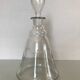 Antique engraved glass carafe