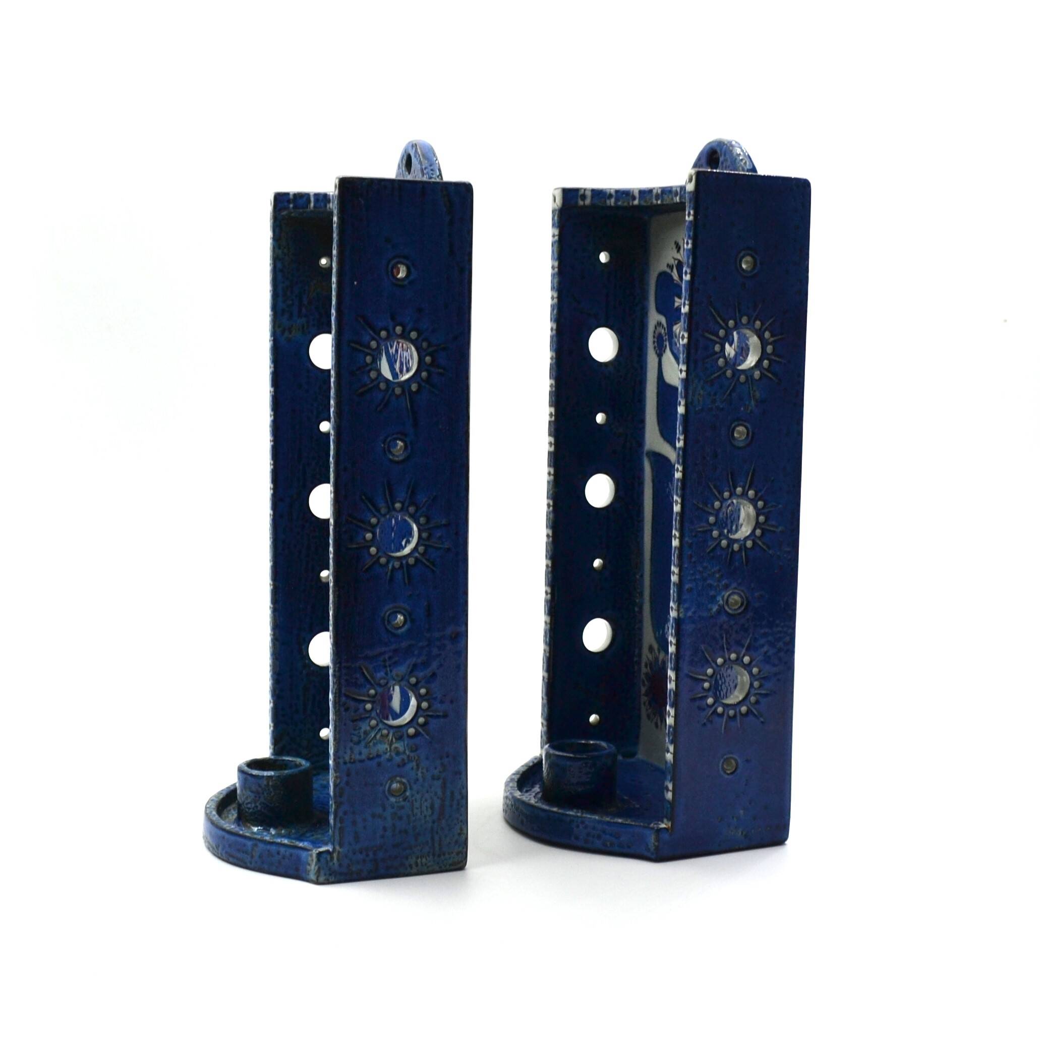 Wall-mounted candle holder in porcelain, Tenera series by Berte Jessen for Aluminia.