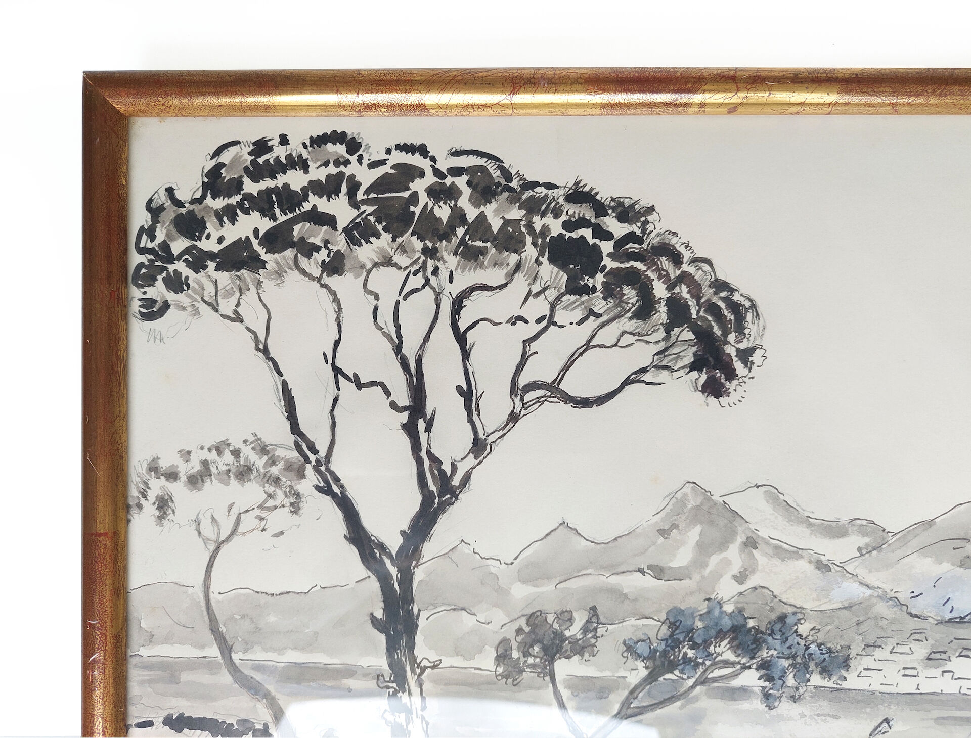 Provencal landscape painting