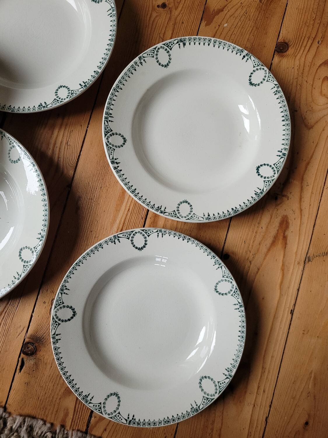 Set 6 soup plates and 6 flat plates n°418 ceranord