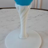 Sky blue opaline vase in the 1960s