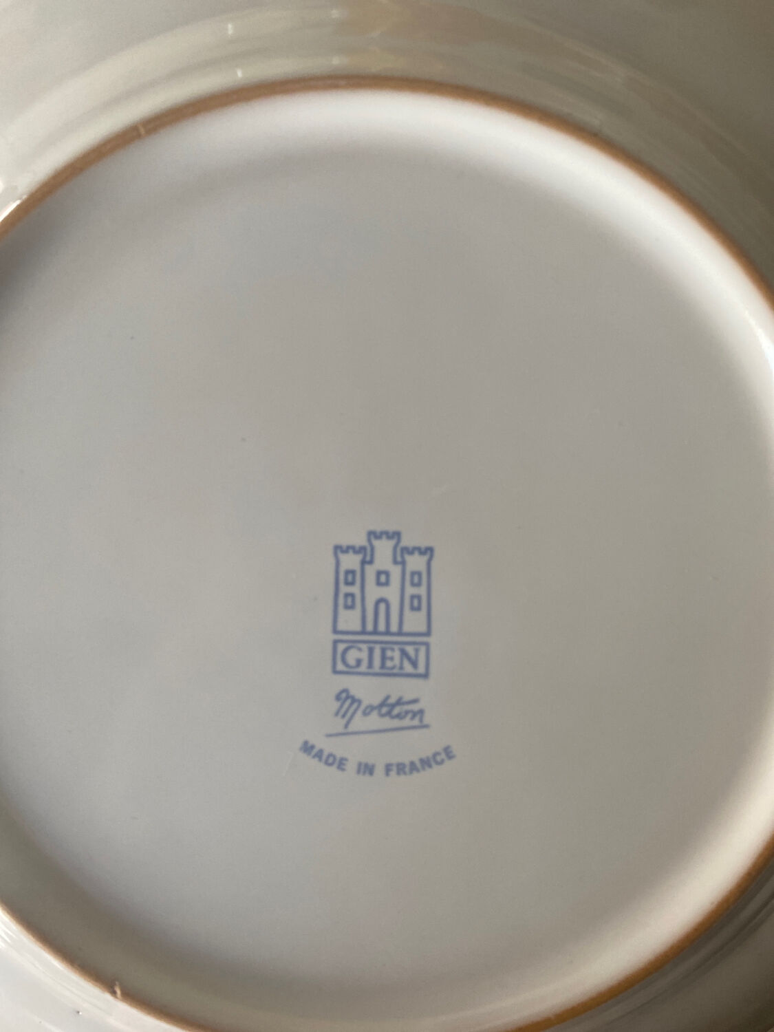 Assiettes Gien moton