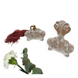 Vintage perfume bottle and spray.