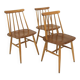 Set of 3 Scandinavian "Fanett" chairs by Ilmari Tapiovaara, Sweden, 1960.