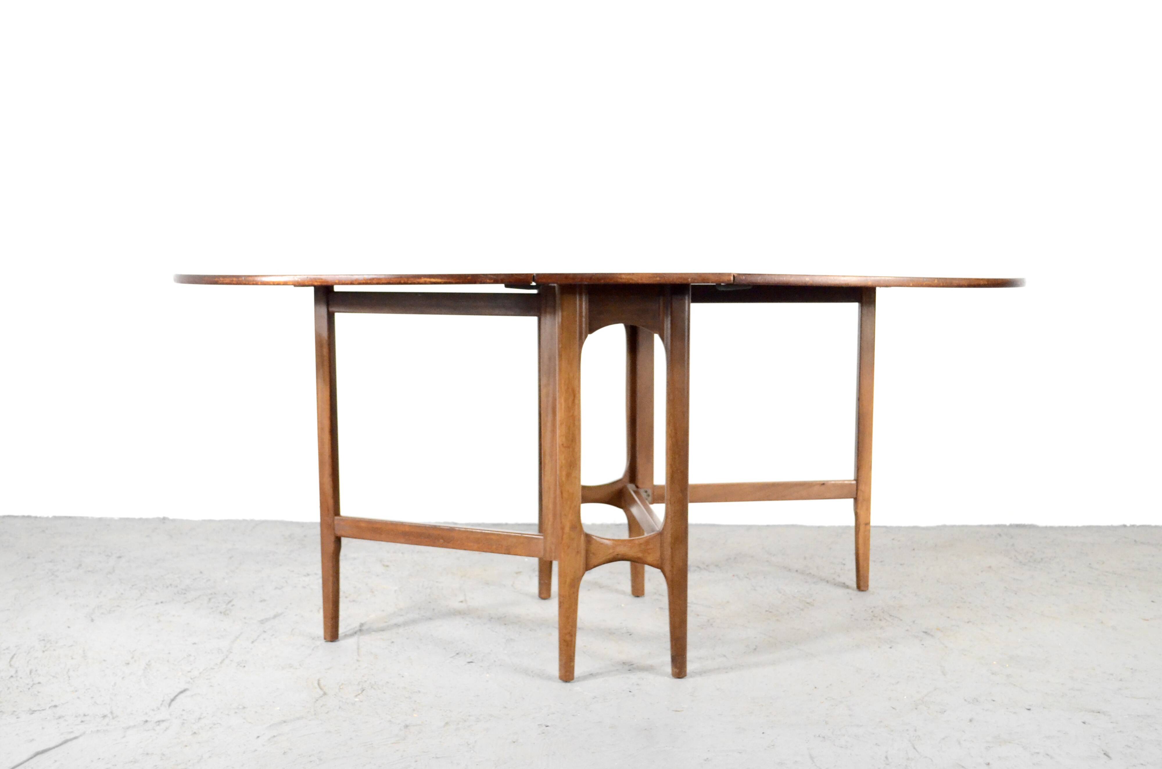 Midcentury Drop Leaf Teak Table. Vintage Modern / Retro / Danish Style.