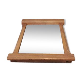 Vintage wood mirror tray