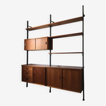 Scandinavian modular bookcase Pira Mobel system 60s